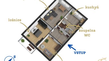 Prodej bytu 3+1, ul. M. Majerové, Třebíč