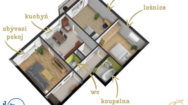 Prodej bytu 3+1, ul. Na Svahu, Třebíč