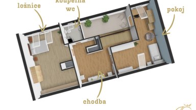 Prodej byt 4+kk, ul. Okrajová, Třebíč